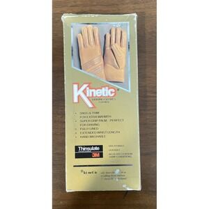 KINETIC DRIVING GLOVES grip‎ palm Men NWT Black Thinsulate 3M fully-lined 1980s